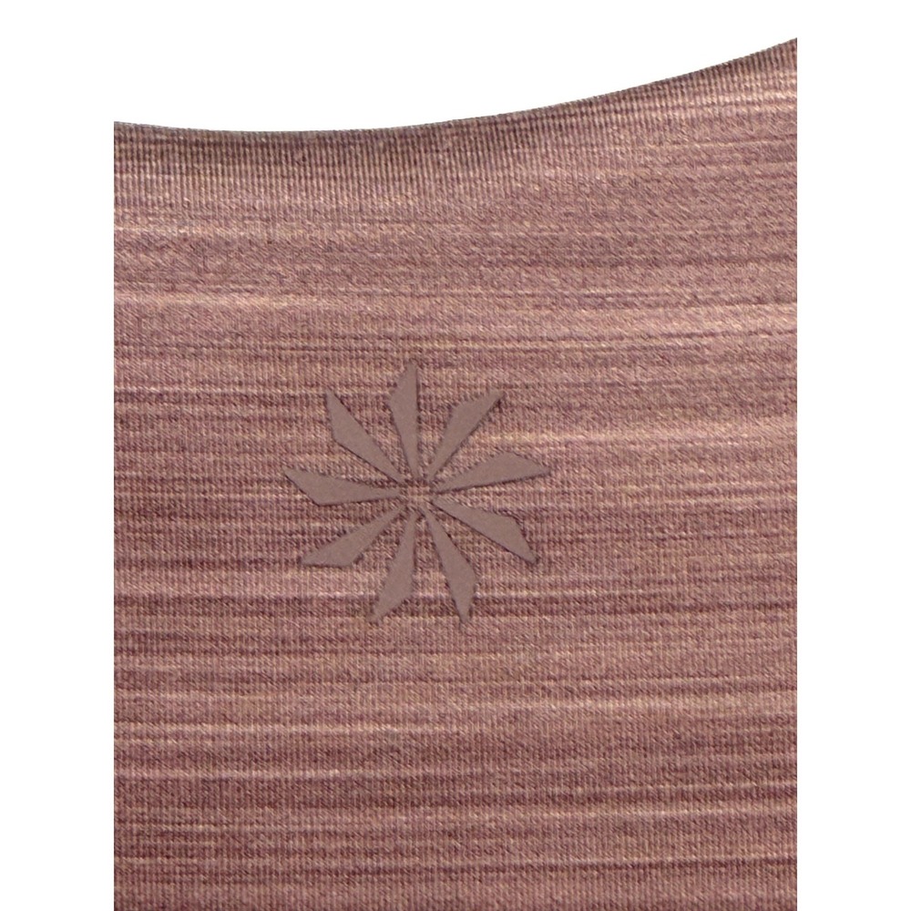Athleta Ultimate Space Dye Crop Supersonic Bra Top Womens S Smoked‎ Almond Yoga - Picture 9 of 11